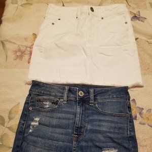 Denim skirts